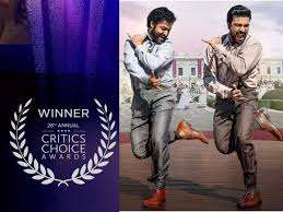 India's "RRR" Bags 2 Critics Choice Award