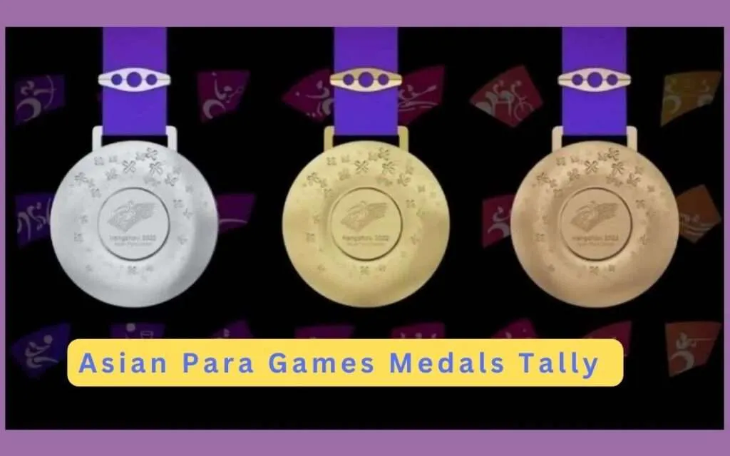 Asian Para Games 2023 medals tally